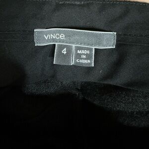 Vince cropped pants with leather detailing